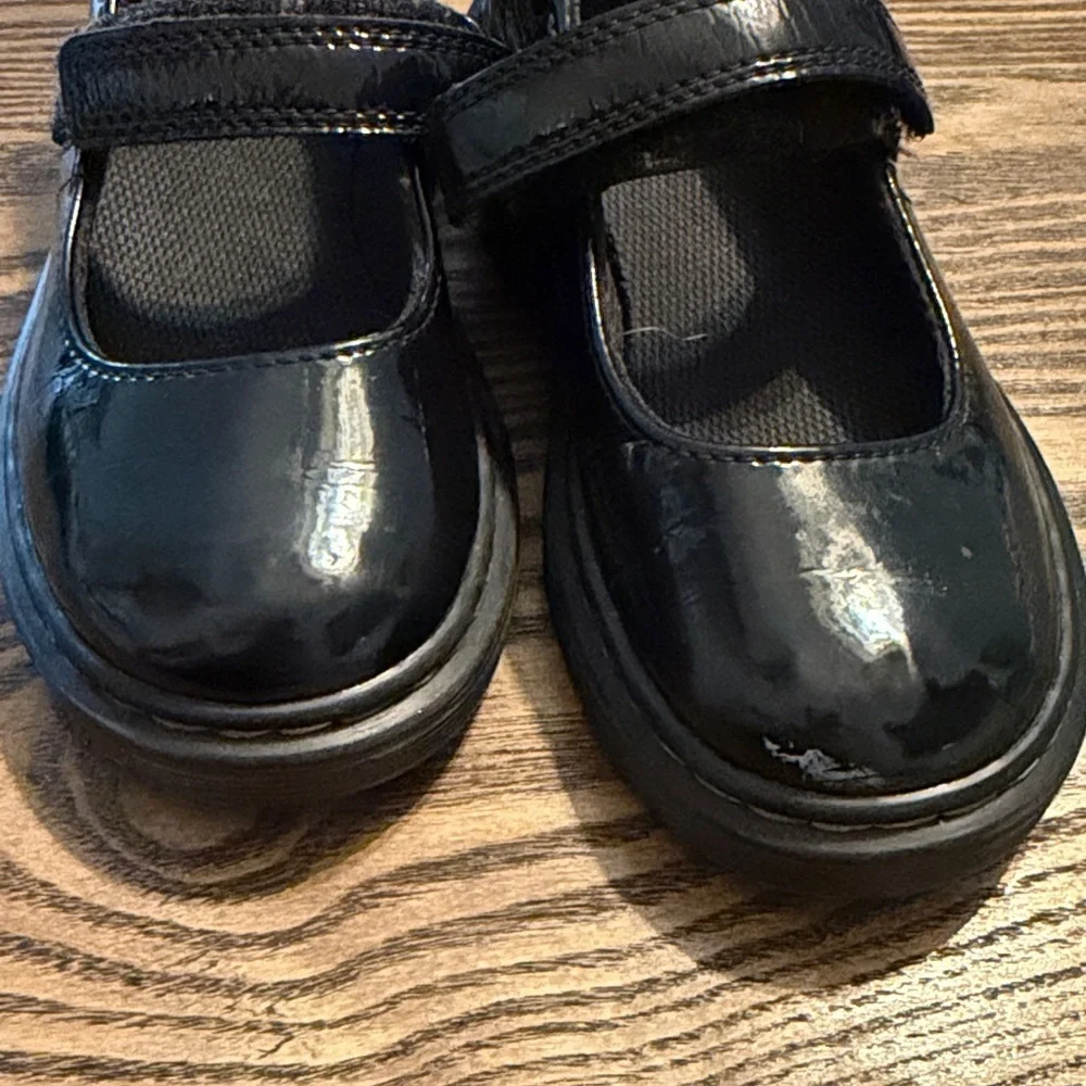 Dr. Marten Maccy Black Kids Mary Jane Shoes